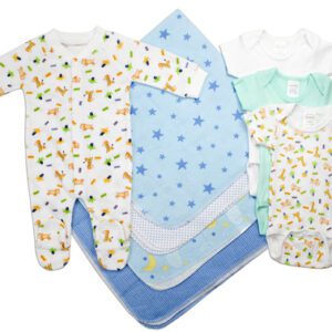 Newborn Baby Boy 8 Pc Layette Baby Shower Gift Set