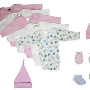 Newborn Baby Girl 9 Pc Layette Baby Shower Gift