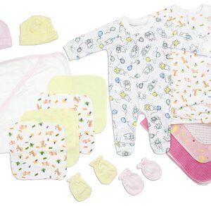 Newborn Baby Girls 18 Pc Layette Baby Shower Gift