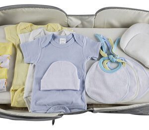Boys 12 pc Baby Clothing Starter Set with Diaper Bag