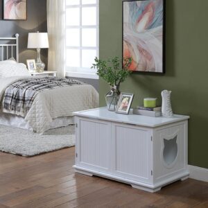 Cat Washroom Bench Litter Box Enclosure X-Large