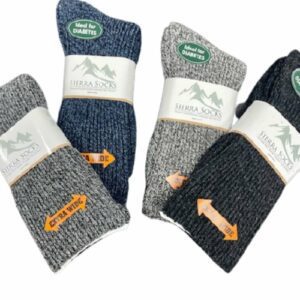 Regenerated Wool Diabetic Outdoor Hiking Extra Wide Calf Women Socks