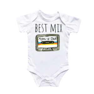 Best Mix Mom Dad - Baby Boy Girl Clothes Infant Bodysuit Funny Cute Ne