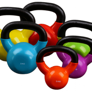 Colorful 2KG Kettlebell Set – Ergonomic Weights for Home Gym, Strength